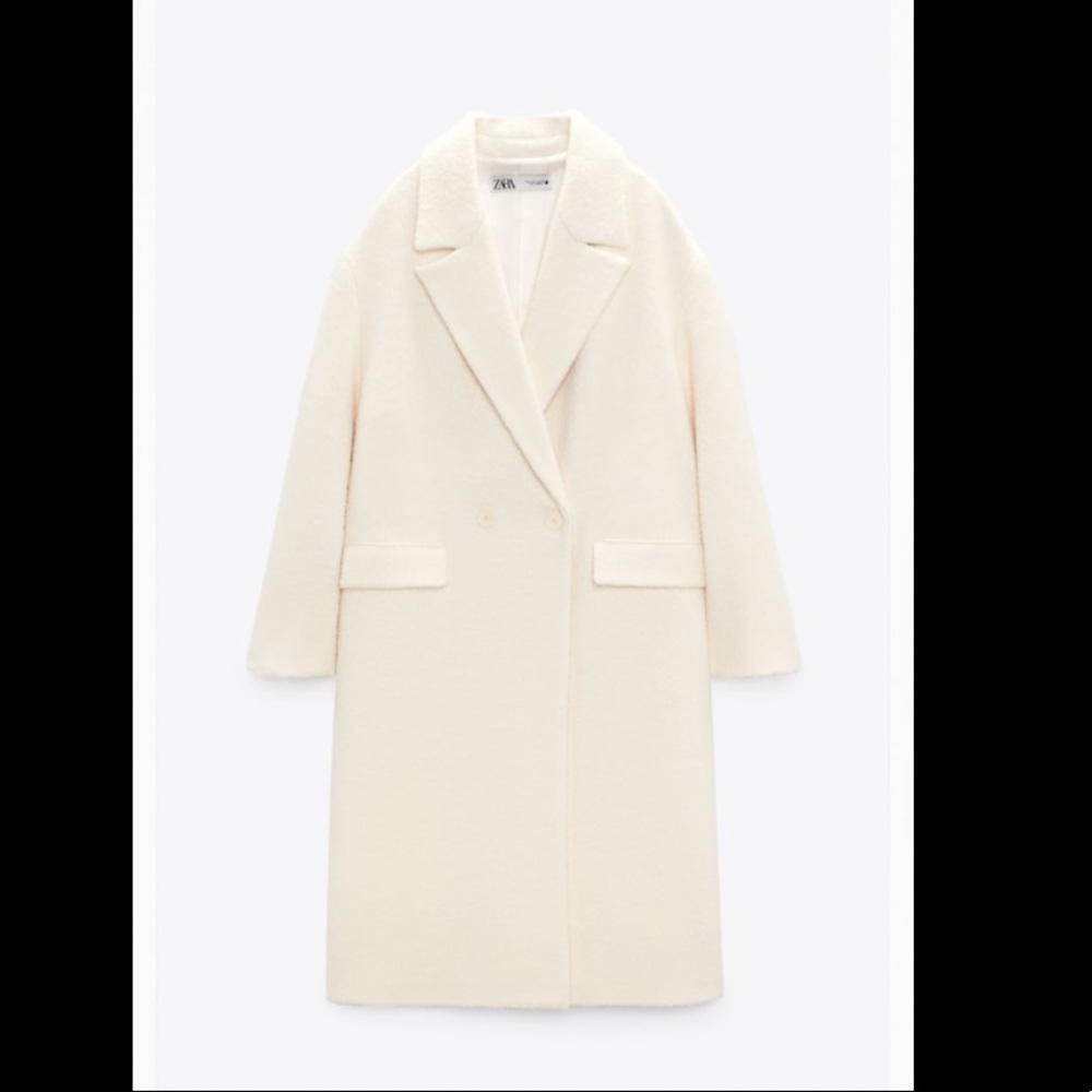 NWT Zara textured coat